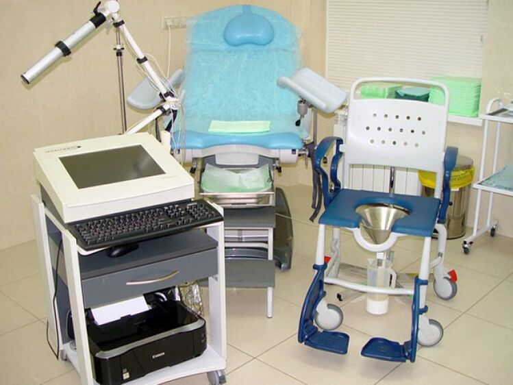 Equipment for carrying out urodynamic studies in cases of suspected prostatitis